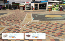 Bloque de cemento cuadrado mediano 6